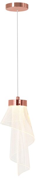 Toolight Toolight, LED závěsné svítidlo, 10W, 4000K, 467lm, APP1765-1CP, růžové zlato, OSW-09309