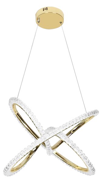 Toolight Moderní LED osvětlení Double Circle G035-CP zlaté