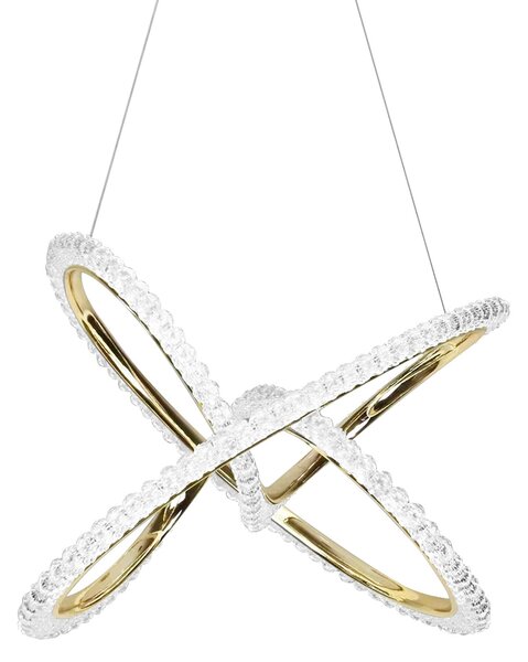 Toolight Moderní LED osvětlení Double Circle G035-CP zlaté