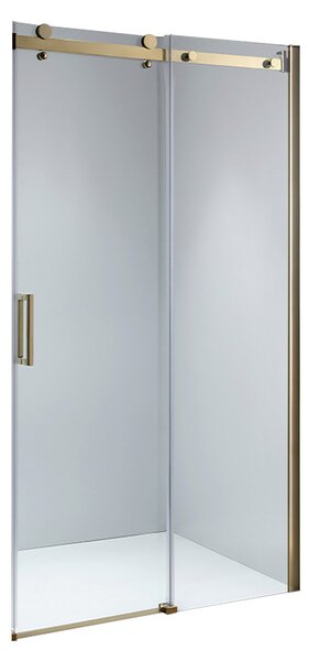 BPS-koupelny Posuvné sprchové dveře HYD-PD03B 100 zlaté/transparent pro instalaci do niky - bez vaničky