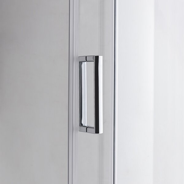 BPS-koupelny Čtvrtkruhový sprchový kout HYD-RK94C 100x100 chrom/transparent - bez vaničky