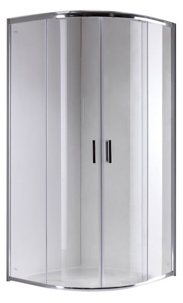 BPS-koupelny Čtvrtkruhový sprchový kout KZ94A WH 80x80 cm bílý/transparent + vanička SXL01A WH bílá