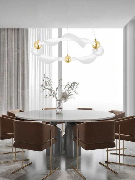 Toolight Závěsné LED osvětlení Urban B4 G010-CP bílé/zlaté