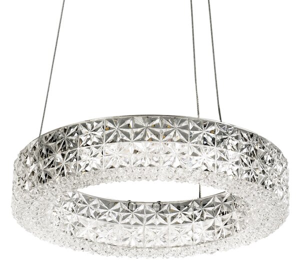 Toolight Toolight, LED závěsné osvětlení 28cm, 12W, 4000K, MS003-CP, chromová, OSW-09613