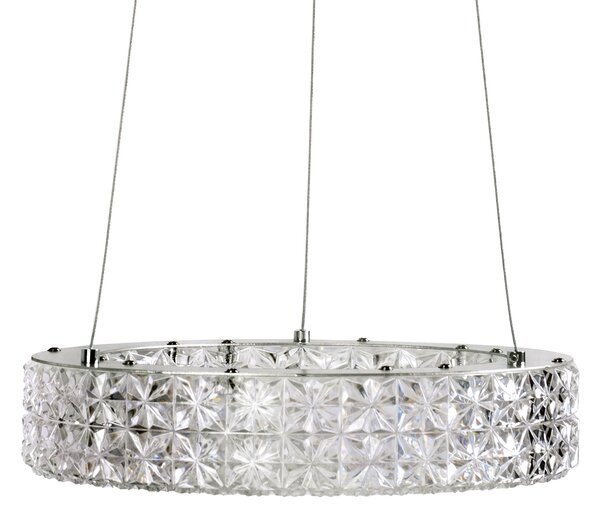 Toolight Toolight, LED závěsné osvětlení 28cm, 12W, 4000K, MS003-CP, chromová, OSW-09613