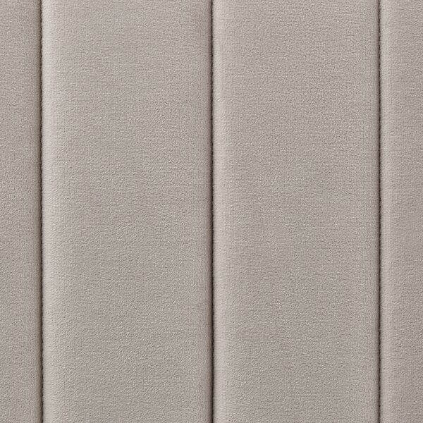 Postel Umělý samet LUNAN 160 x 200 cm Taupe