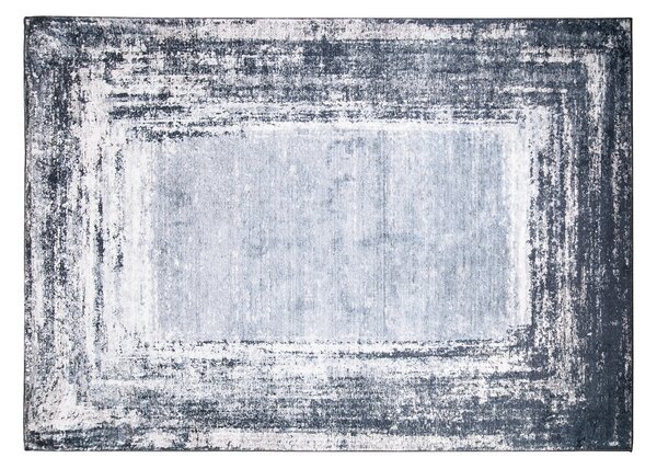 Makro Abra Kusový koberec pratelný TOSCANA 23670 Klasický Moderní pogumovaný tmavě šedý Rozměr: 120x170 cm