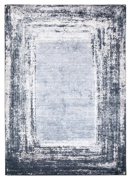 Makro Abra Kusový koberec pratelný TOSCANA 23670 Klasický Moderní pogumovaný tmavě šedý Rozměr: 120x170 cm