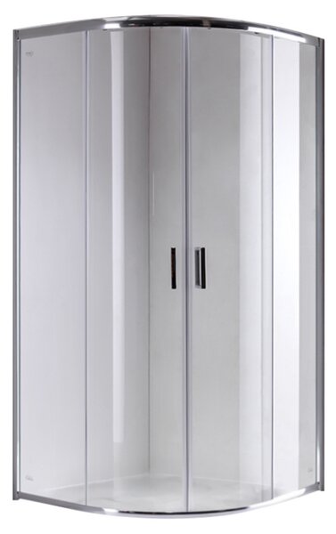 BPS-koupelny Čtvrtkruhový sprchový kout HYD-RK94C 100x100 chrom/transparent - bez vaničky