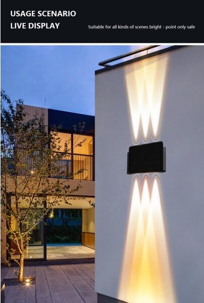 Immax 08491L - LED Solární nástěnné svítidlo se senzorem LED/2W/5V IP54