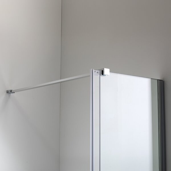 BPS-koupelny Posuvné sprchové dveře HYD-ATA-DUO 140 chrom/transparent pro instalaci do niky - bez vaničky