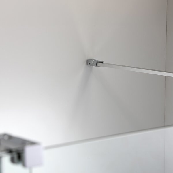 BPS-koupelny Posuvné sprchové dveře HYD-ATA-DUO 140 chrom/transparent pro instalaci do niky - bez vaničky
