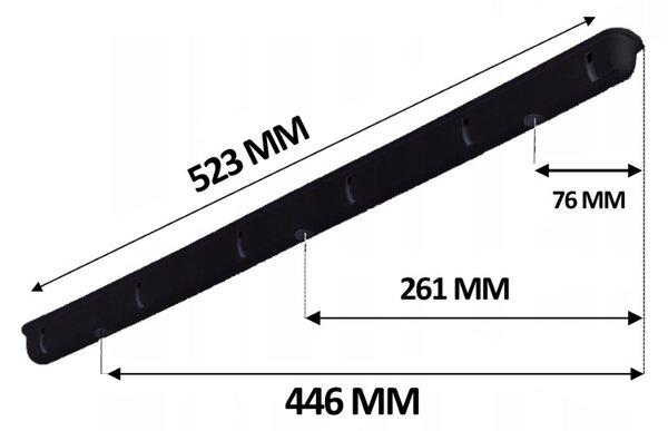 Erga Erga, stropní věšák na sušení prádla 6x120 cm, černá, ERG-SEP-10SUSSU6PCZ12
