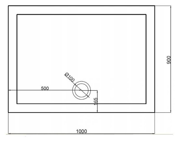 BPS-koupelny Obdélníkový sprchový kout HYD-OK14A 100x90 černý/transparent + vanička HYD-OSV-ST04A černá