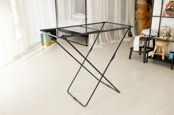 Erga Model 107 Black, sušák na prádlo 178,5x54x104,5 cm, černá, ERG-SEP-10SUSLA107BLA