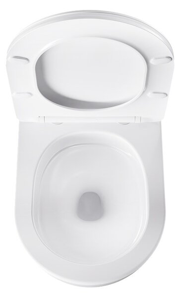 BPS-koupelny Závěsná WC mísa se SoftClose sedátkem HYD-4194, bílá