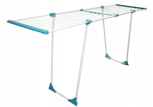 Erga Model 306U, stabilní teleskopický sušák na prádlo 202x55x92 cm, bílá-zelená, ERG-SEP-10SUSSTOPROFE