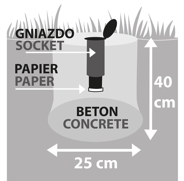 Erga Garden 5000, volně stojící 4-ramenný zahradní sušák na prádlo 200x200x195 cm, stříbrná-červená, ERG-SEP-10SUSOGRGAR50