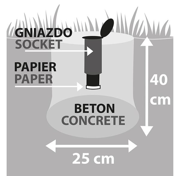 Erga Garden 4000, volně stojící 3-ramenný zahradní sušák na prádlo 174x202x195 cm, stříbrná-modrá, ERG-SEP-10SUSOGRGAR40