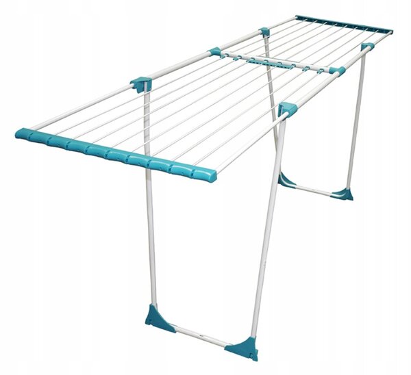 Erga Model 306U, stabilní teleskopický sušák na prádlo 202x55x92 cm, bílá-zelená, ERG-SEP-10SUSSTOPROFE