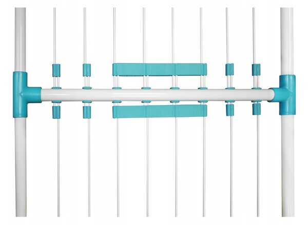 Erga Model 306U, stabilní teleskopický sušák na prádlo 202x55x92 cm, bílá-zelená, ERG-SEP-10SUSSTOPROFE