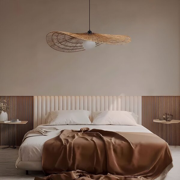 Toolight Toolight, závěsné stropní svítidlo 80cm, 1xE27, APP1740-1C, černá-hnědá, OSW-06063