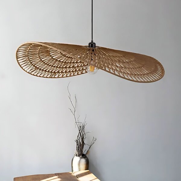 Toolight Toolight, závěsné stropní svítidlo 80cm, 1xE27, APP1740-1C, černá-hnědá, OSW-06063