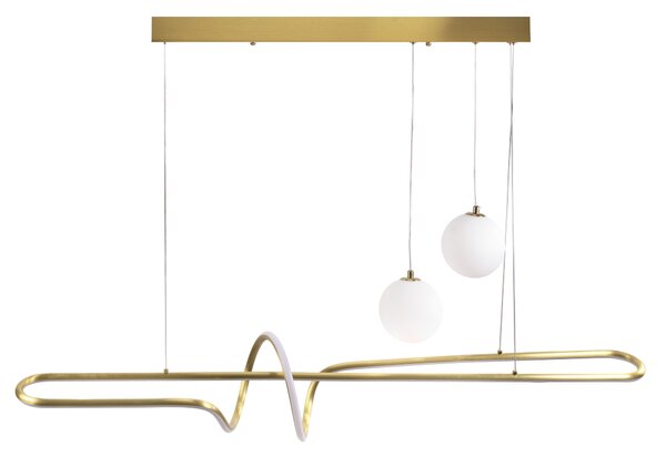Toolight Toolight, LED stropní osvětlení 120cm, LHJ039-CP, zlatá matná, OSW-60024