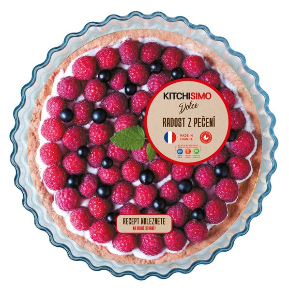 Ocuisine Skleněná zapékací forma na koláč KITCHISIMO Dolce 27x3cm, borosilikát