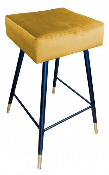 Barová židle do kuchyně Drines zlaté nohy Magic velvet 15