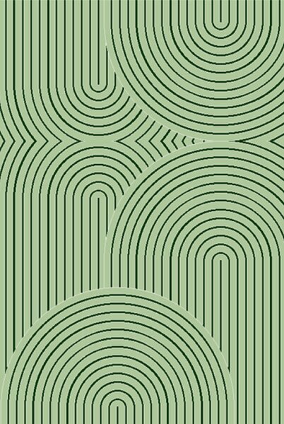Alfa Carpets Kusový koberec Thumbs green - 80x150 cm