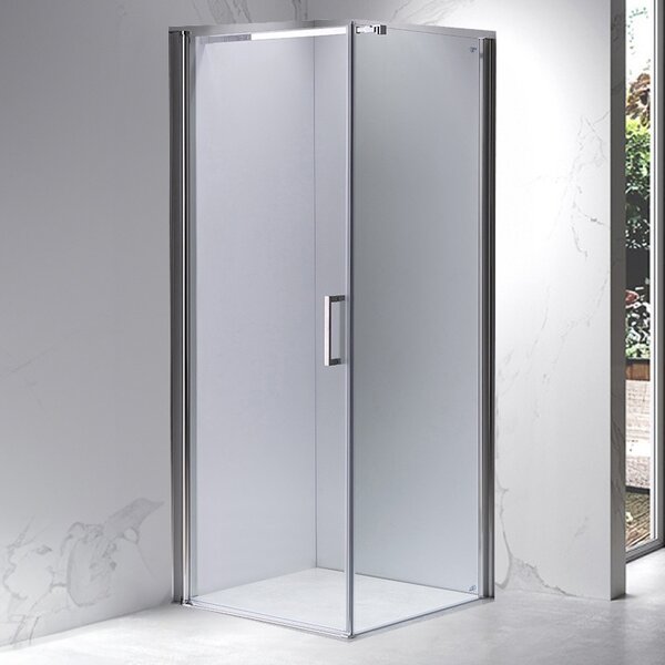 BPS-koupelny Čtvercový sprchový kout HYD-SK1190A 80x80 chrom/transparent - bez vaničky