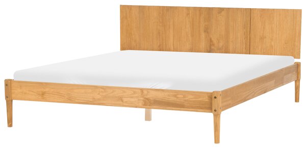 Sada do ložnice Borovicové dřevo AMBAZAC 180 x 200 cm Světle hnědá