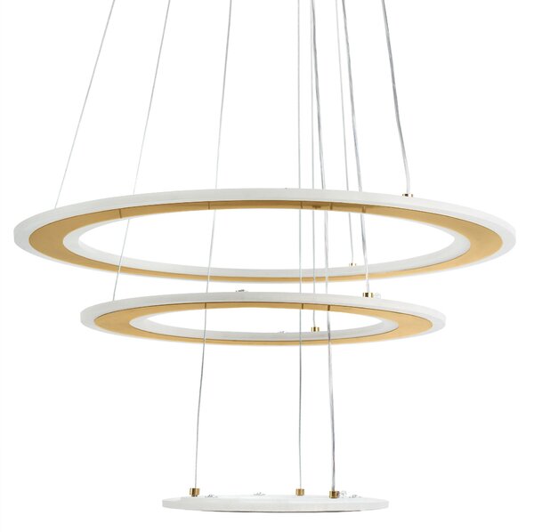 Toolight Toolight, LED stropní svítidlo 46cm, 100W, LED G041-3CP, zlatá matná, OSW-06308