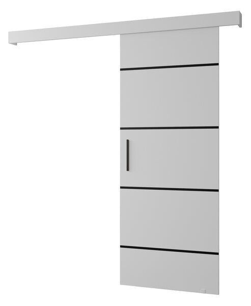 Posuvné dveře s černým úchytem SALOME 4 - 80 cm, bílé
