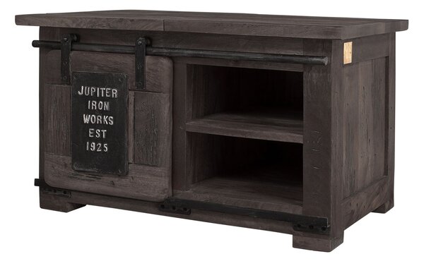 IRON Truhla Mango 76x51x46 šedá, lakovaná