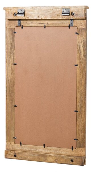 IRON Zrcadlo Mango 65x6x110 přírodní, lakované