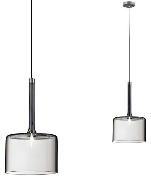 Toolight Závěsné skleněné osvětlení APP1701-1CP GREY A