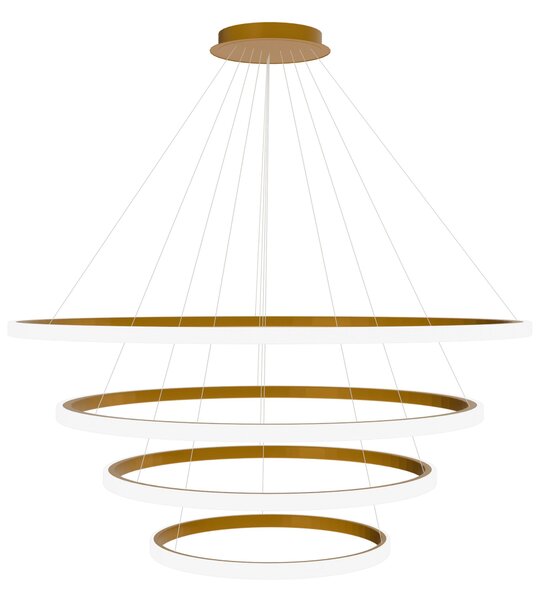 Toolight Toolight, závěsné svítidlo 100cm, 60W, 3000K, LHJ010-CP4, zlatá matná, OSW-50003