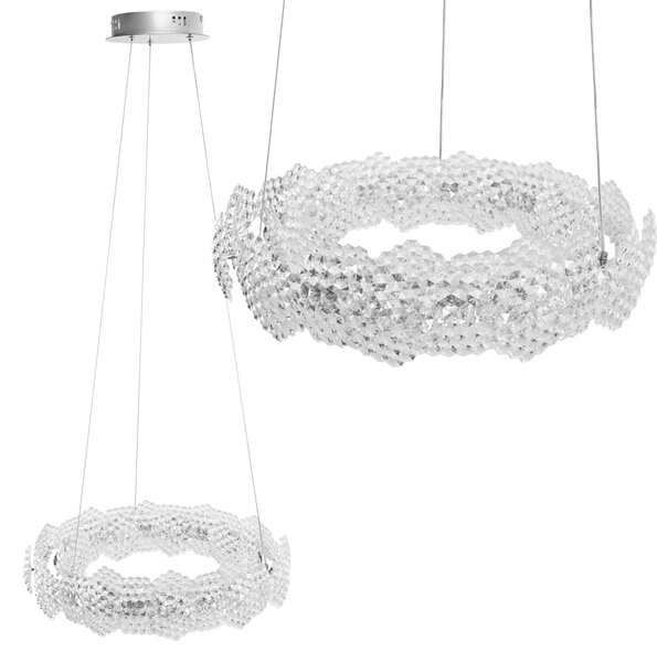 Toolight Toolight, LED závěsné svítidlo 47cm, 36W, 4000K, MS016-CP, chromová, OSW-09628
