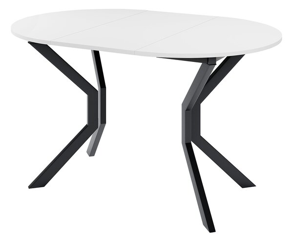 Malý kulatý jídelní stůl 90 cm DIAMENT 1 - dub kraft zlatý / černý