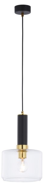 Jupiter 1846 - VA1 - Lustr na lanku VANES 1xE27/60W/230V mosaz/černá