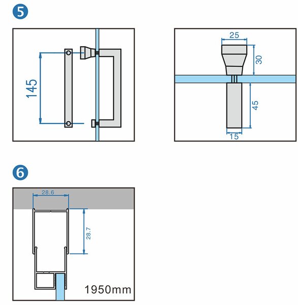 BPS-koupelny Čtvercový sprchový kout HYD-SK04C 90x90 černá/transparent + vanička HYD-SSV-SSV-RIKO černá