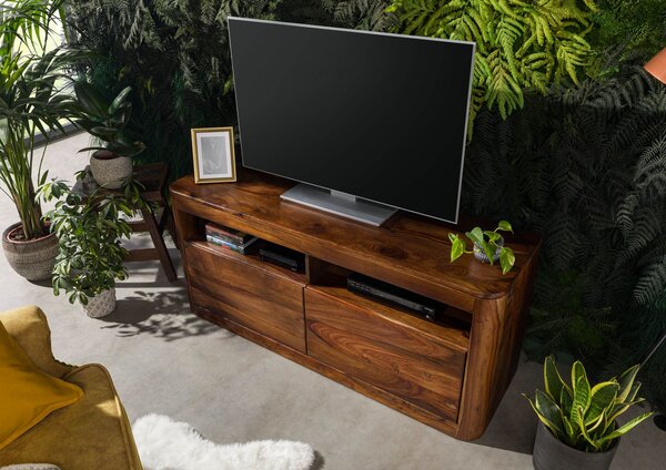 MONTREAL TV stolek 130x58 cm, hnědá, palisandr