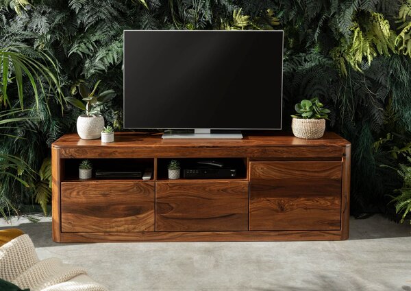 MONTREAL TV stolek 178x58 cm, hnědá, palisandr