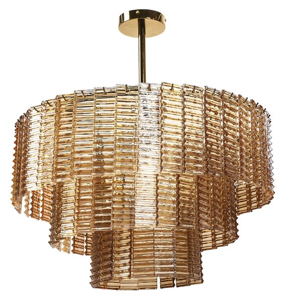 Toolight Závěsné osvětlení Crystal Modern D16 APP1677-8CP hnědé