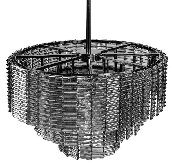 Toolight Toolight, závěsné stropní svítidlo 62cm, 8xE14, APP1678-8CP, šedá, OSW-09313