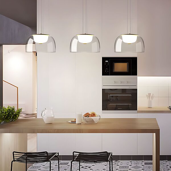 Toolight Toolight, LED závěsné svítidlo 12W, 4000K, 1000lm, APP1690-1PC B, zlatá, OSW-04370