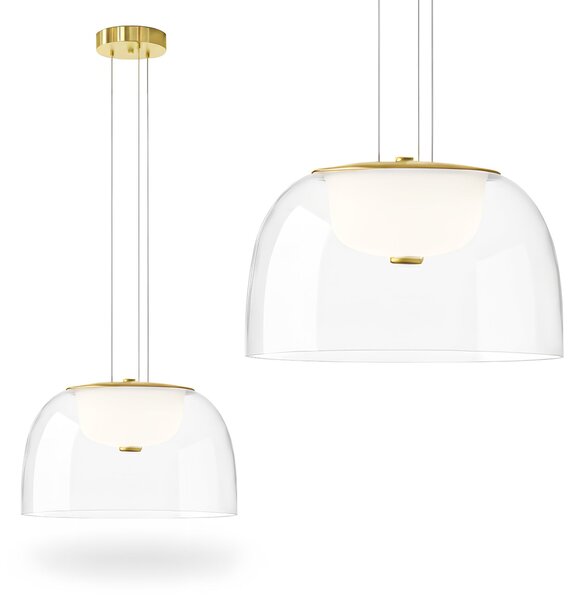 Toolight Toolight, LED závěsné svítidlo 12W, 4000K, 1000lm, APP1690-1PC B, zlatá, OSW-04370