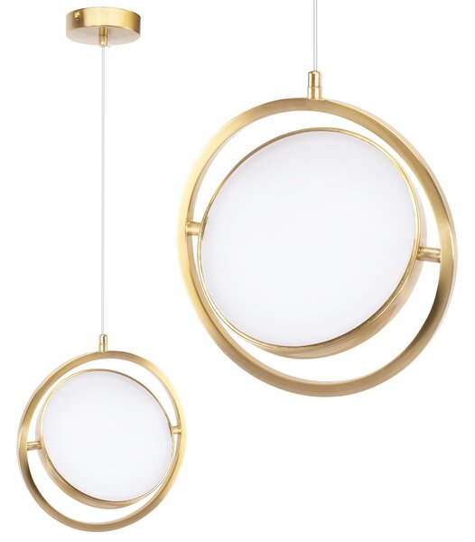 Toolight Toolight, závěsné LED svítidlo 26cm, 4000K, APP1791-CP, zlatá matná, OSW-06068